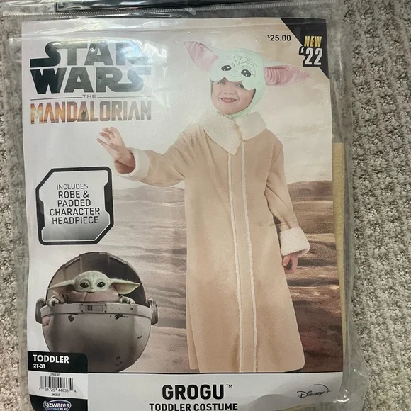 Star Wars Grogu Costume Size 2T-3T‎ NWT - Picture 2 of 5